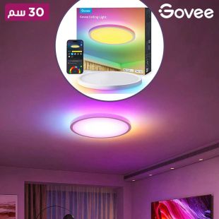 مصباح سقف دائري ذكي RGBWW وRGBIC قياس 30 سم 2000 لومن من Govee