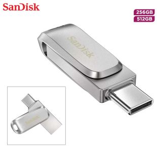 Ultra Dual Drive Luxe External Memory with USB Type-C and USB-A Ports by SanDisk