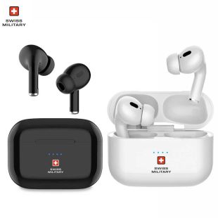Victor 8 Wireless Earbuds with ANC and Wireless Charging by Swiss Military