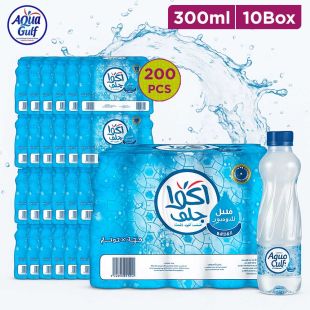 Low Sodium Drinking Water 20 x 300ml (10 Box) by Aqua Gulf