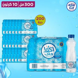 مياه شرب قليل الصوديوم 20 × 300 مل (10 كرتون) من Aqua Gulf