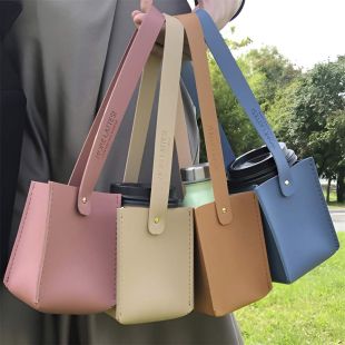 Leather Beverage Bottles Holder