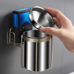 Wall-Mounted Steel Ashtray