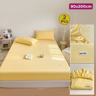 Soft Bed Sheet Set 2Pcs - 90 x 200 cm