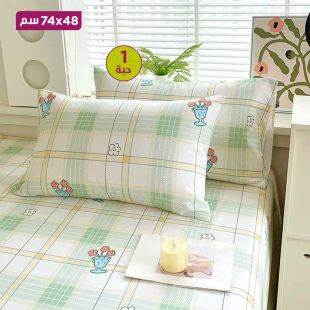 غطاء وسادة قطن ناعم 1 حبة - 48×74 سم