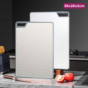 Dual Cutting Board Stainless Steel - 36x26x2cm