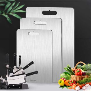 لوح تقطيع ستانلس ستيل مزدوج بسُمك 1 مم - 1 حبة