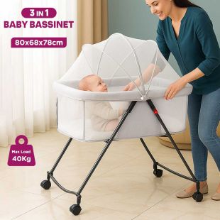 3 in 1 Foldable Baby Bassinet