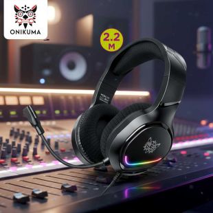 Onikuma Wired Gaming Headset with RGB Lighting