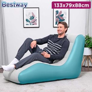 1.33×0.79m Leisure Luxe Air Lounger by Bestway
