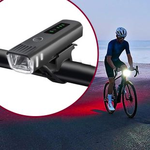 ضوء أمامي LED للدراجة قابل للشحن