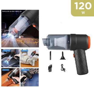 مكنسة سيارة قابلة لإعادة الشحن بقوة 120 واط