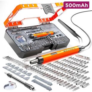 Rechargeable Multifunctional 500mAh Electric Screwdriver 100Pcs Set