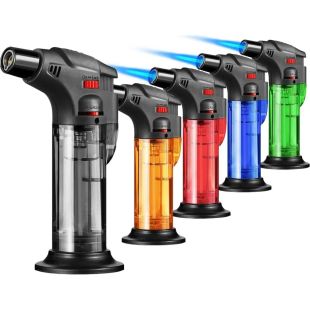 Refillable Butane Gas Torch - Assorted Colors