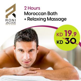 Two Hours of Moroccan Bath + Relaxation Massage at Roni Jallous Spa & Salon