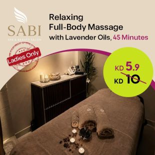 45-Minute Body Relaxation Massage with Lavender Oils at Sabi Spa Salon