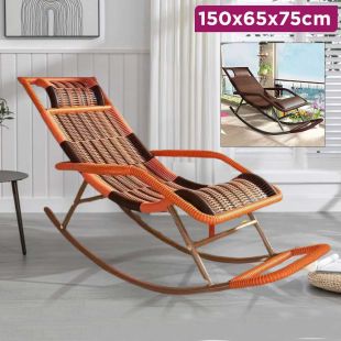 Rattan Relaxing Rocking Chair 150x65x75cm