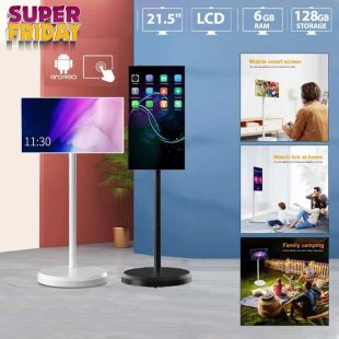 Rollable Wireless Android 21.5 Inch Interactive Touch Screen with Stand