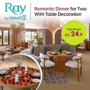 Romantic Dinner for 2 Persons With Table Decoration at Ray Hotel
