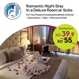 Enjoy a Romantic Night Stay + Breakfast and Dinner from Dolphin Hotel