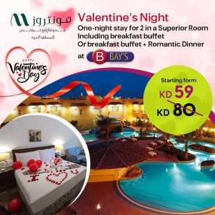 One Night Stay on Valentine's Day for 2 Persons in a Superior Room at Montrose Hotel - Free Zone