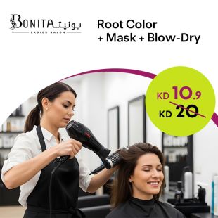  Root Dye + Mask + Blow-Dry at Bonita Salon