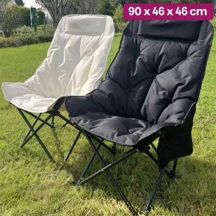 High Back Folding Camping Chair 90 x 46 x46cm