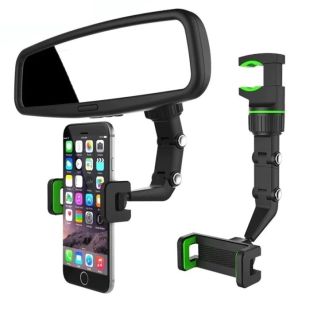 Rotatable Car Phone Holder for Rear View Mirror