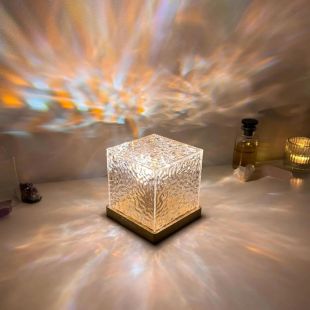 Rotating LED Crystal Aurora Lamp 16 Colors