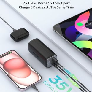 14000mAh Power Bank with 2 Type-C and 1 USB-A 30W by RAVPower