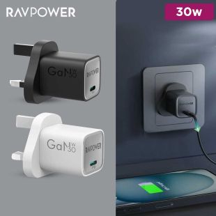 30W Type-C GaN Wall Charger by RAVPower