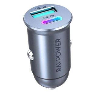 شاحن سيارة مع منفذ USB ومنفذ Type-C قوة 65 واط من RAVPower