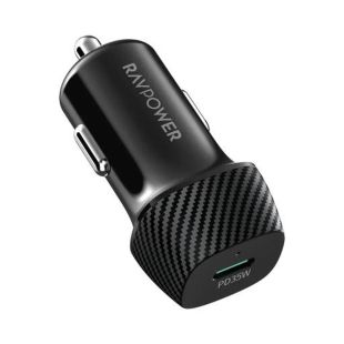 شاحن سيارة مع منفذ Type-C بقوة 35 واط من RAVPower