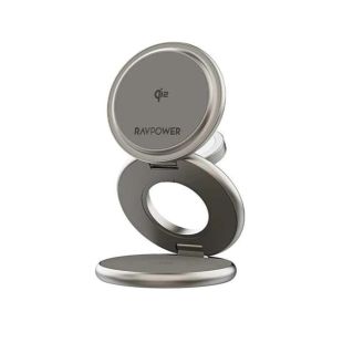شاحن لاسلكي قابل للطي 3 في 1 قوة 15 واط من RAVPower