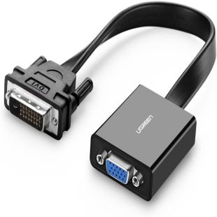 وصلة محول DVI الى VGA مسطح مزدوج 24+1 من UGREEN