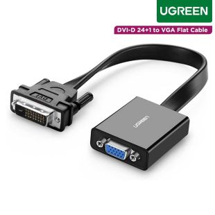 وصلة محول DVI الى VGA مسطح مزدوج 24+1 من UGREEN