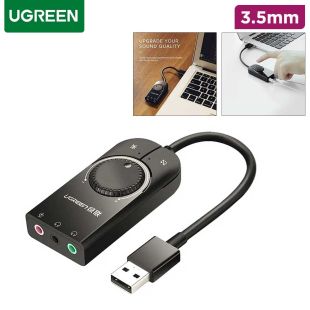 UGREEN USB External Sound Audio Card 3.5 mm