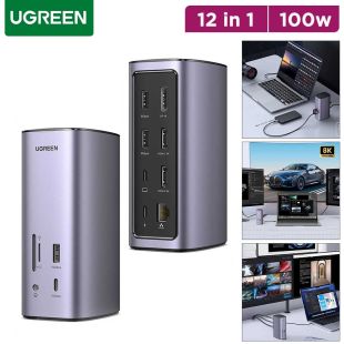 UGREEN 12-in-1 USB-C Triple Display Docking Station 100W