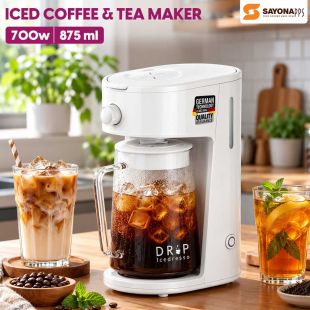 700W Iced Coffee and Tea Maker 875 ml by Sayona - Sheeel Kuwait Deals