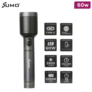 SUMO 3500 Lumens Flashlight 60W