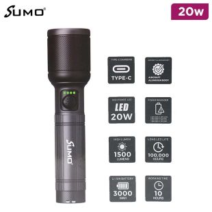 SUMO 2000 Lumens Flashlight 20W