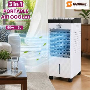 3 in 1 Portable Air Cooler 6L 60W by Sayona