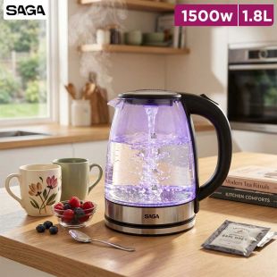 Saga 1.8L Glass Electric Kettle 1500W