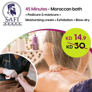 Moroccan Bath (45 Minutes) + Scrub at Safi Spa & Salon