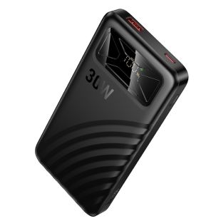 10000mAh Power Bank with USB-C PD 30W, USB-A QC 22.5W and LED Display by Hoco
