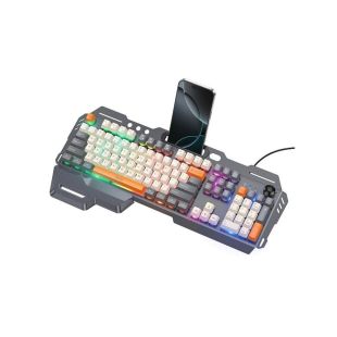Wired USB Gaming Keyboard with RGB Lighting and Knob by HOCO