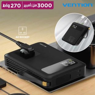 بطارية احتياطية لاسلكية سعة 30000 مل أمبير مع منفذ AC و منفذين USB-C بقوة 270 واط من  Green Lion