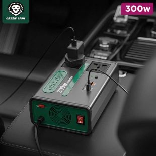Car Power Inverter 300W with USB-C and USB Ports by Green Lion