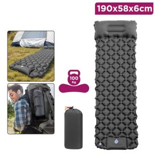 Portable Inflatable Air Mattress with Foot Pump and Pillow