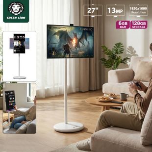 27 Inch Rollable Wireless Android Interactive Touch Screen with Camera by Green Lion